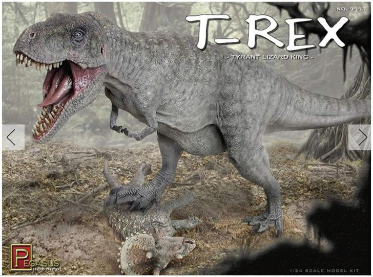Pegasus Hobbies 1/32 T-Rex With Baby Triceratops 9551
